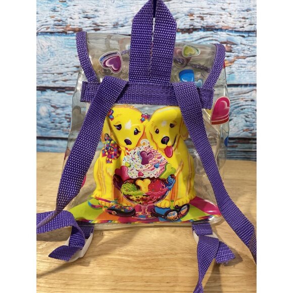 LISA FRANK Vintage 1990s Backpack Clear With Spotty Dotty Casey And Cadmus main image 7